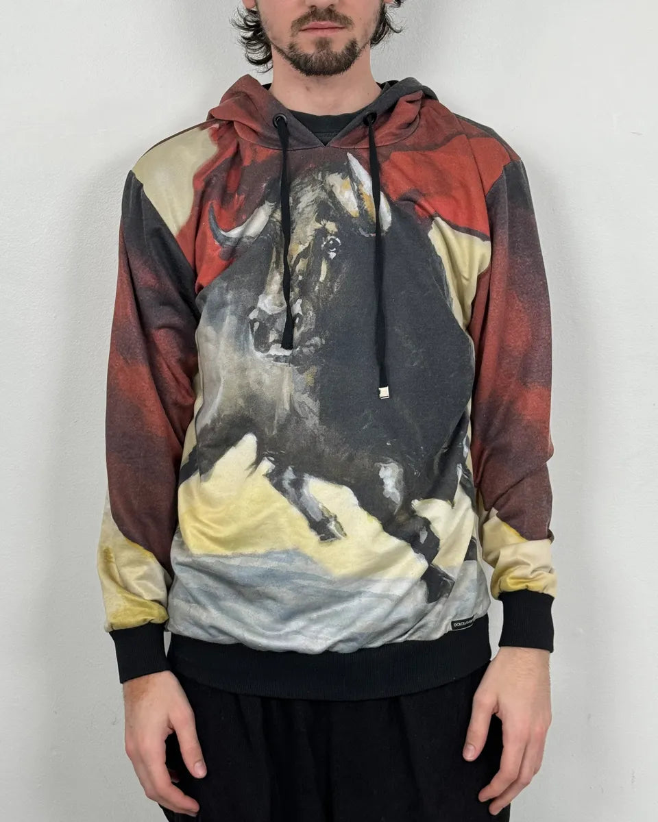 SS2015 Dolce & Gabbana Bull Corrida Red Hoodie EvLTZvP 1