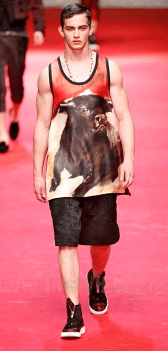 SS2015 Dolce & Gabbana Bull Corrida Red Hoodie EvLTZvP 4