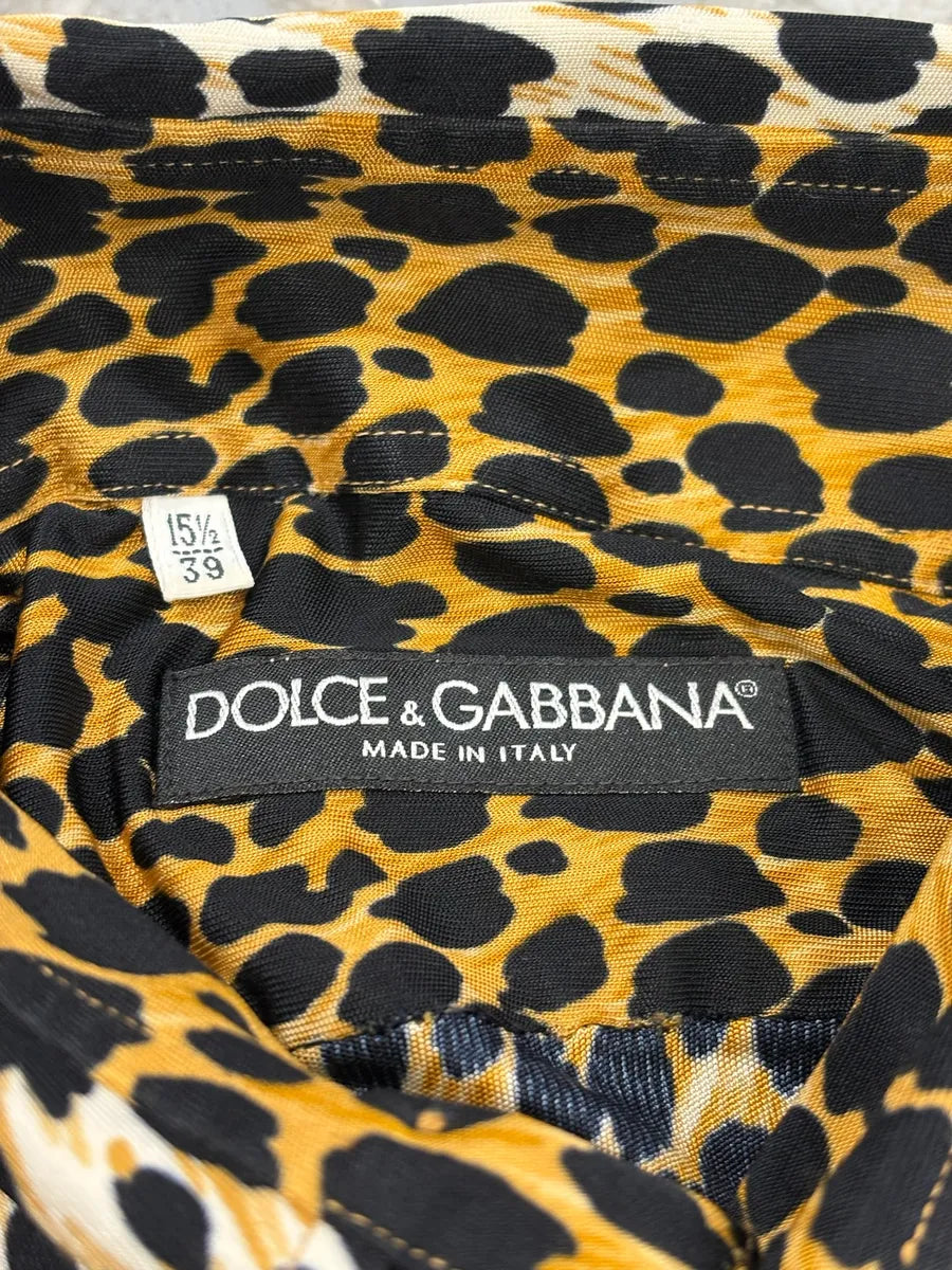 SS2015 Dolce & Gabbana Leopard Shirt HPzzpfI 4