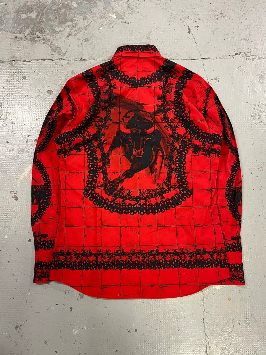 SS2015 Dolce & Gabbana Red & Black Matador Bull Corrida Shirt mrfUPow 7