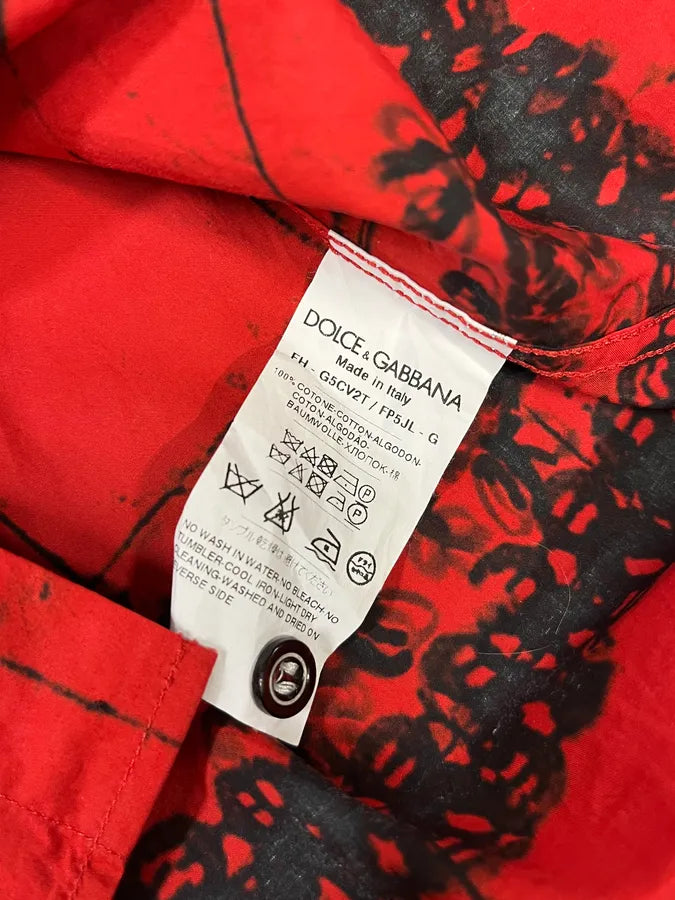 SS2015 Dolce & Gabbana Red & Black Matador Bull Corrida Shirt mrfUPow 9