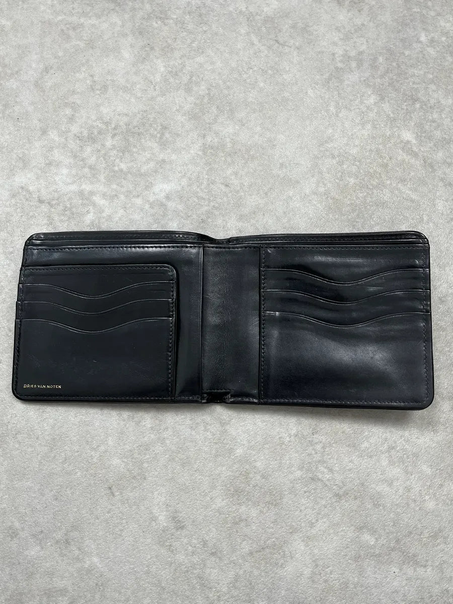 SS2015 Dries Van Noten Black Pony Hair Leather Wallet lCIMWCV 2