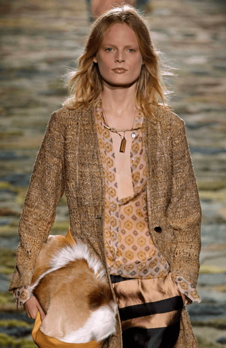 SS2015 Dries Van Noten Fur Beige Leather Shoulder Bag POksWiM 2