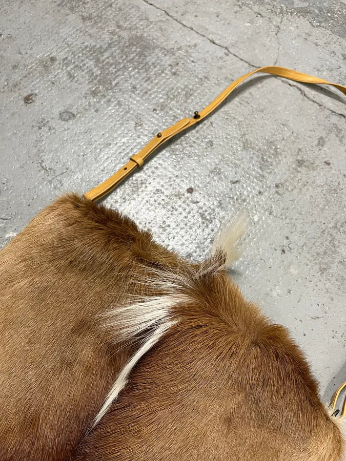 SS2015 Dries Van Noten Fur Beige Leather Shoulder Bag POksWiM 4