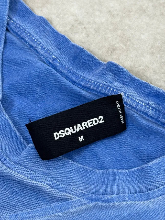 SS2015 Dsquared2 Blue Rebel Monkey T-Shirt ekzKsRi 7
