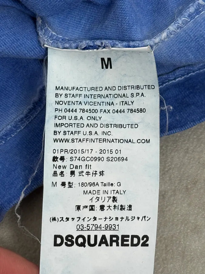 SS2015 Dsquared2 Blue Rebel Monkey T-Shirt ekzKsRi 8