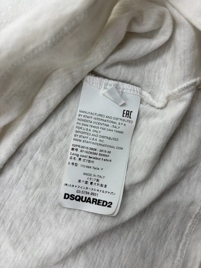 AW2015 Dsquared2 White 1 USA Flag Icon Distressed Tank Top suGeuxG 9