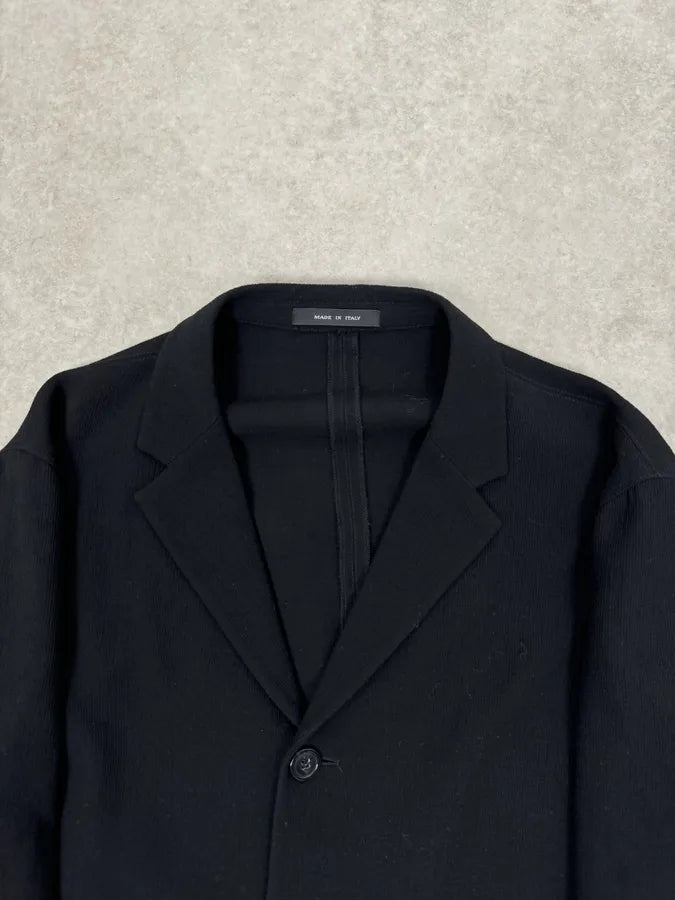 SS2015 Emporio Armani Black Light Blazer Jacket KqicmXF 4