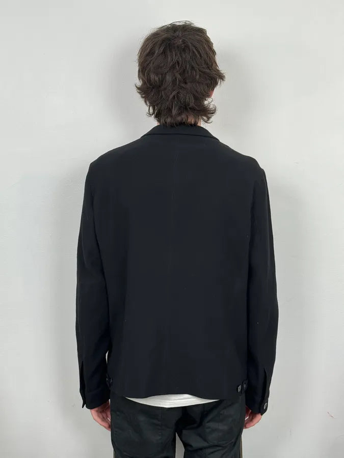 SS2015 Emporio Armani Black Light Blazer Jacket KqicmXF 3