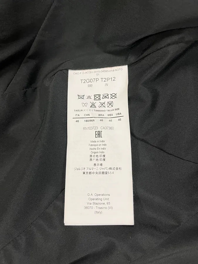 SS2015 Emporio Armani Black Matrix Imperial Leather Jacket (S/M) cFSHpBJ 8