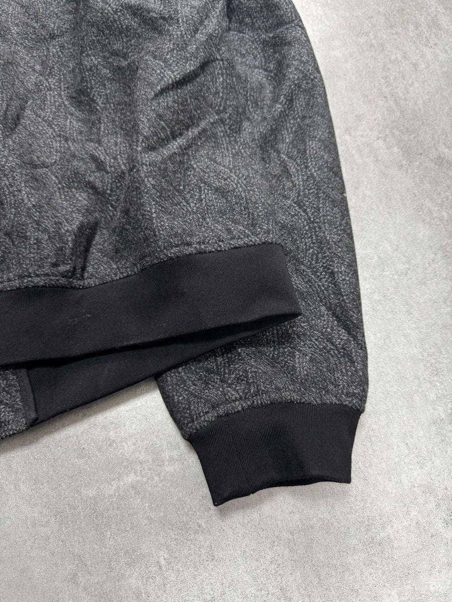 SS2015 Emporio Armani Ropes Trompe L’Oeil Grey Bomber (L) 9