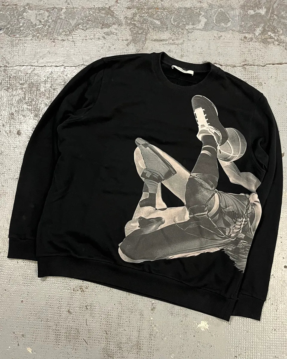 SS2015 Givenchy Black Graphic Swater by Riccardo Tisci QRzwbYO 3