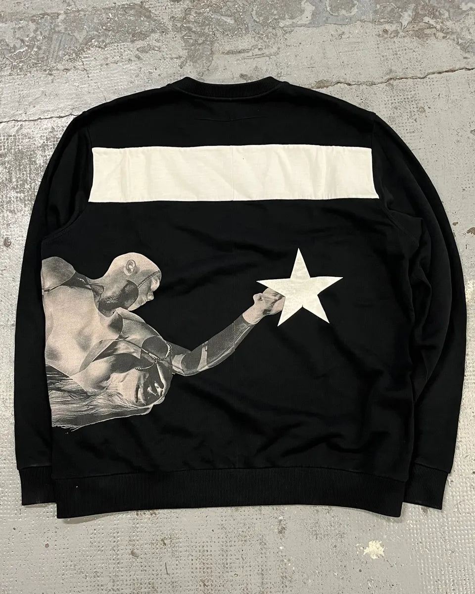 SS2015 Givenchy Black Graphic Swater by Riccardo Tisci QRzwbYO 6