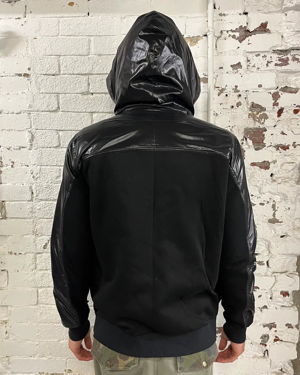 SS2015 Givenchy Black Hybrid Zip-Up Hoodie by Riccardo Tisci FfDpVFb 2