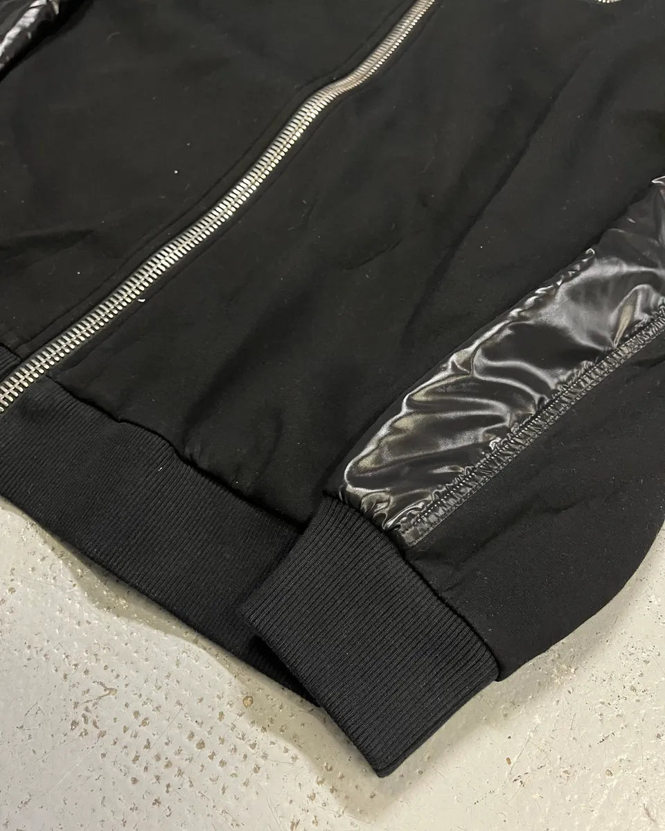 SS2015 Givenchy Black Hybrid Zip-Up Hoodie by Riccardo Tisci FfDpVFb 5