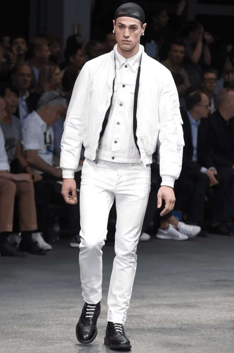 SS2015 Givenchy Black Leather Straps Trucker Jacket SDuKjDk 1