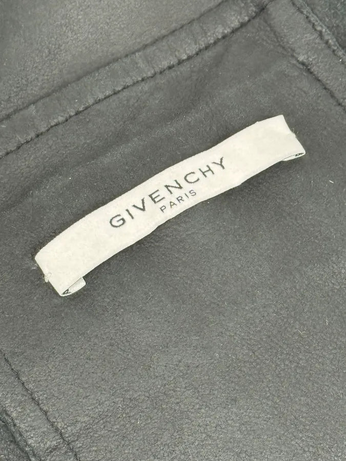 SS2015 Givenchy Black Leather Straps Trucker Jacket SDuKjDk 11