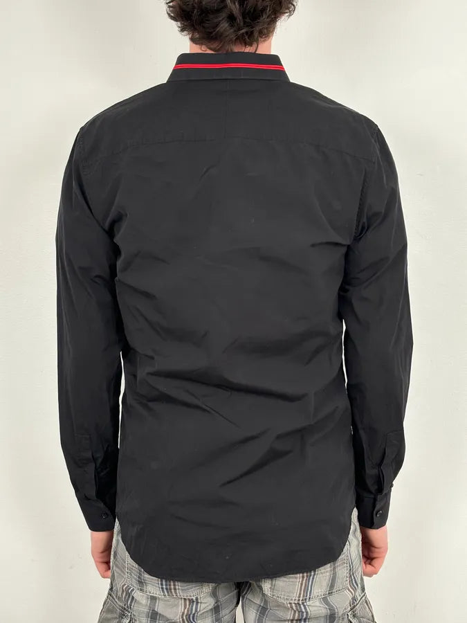SS2015 Givenchy Black Mafia Red Stars Shirt by Riccardo Tisci wysxWJs 2