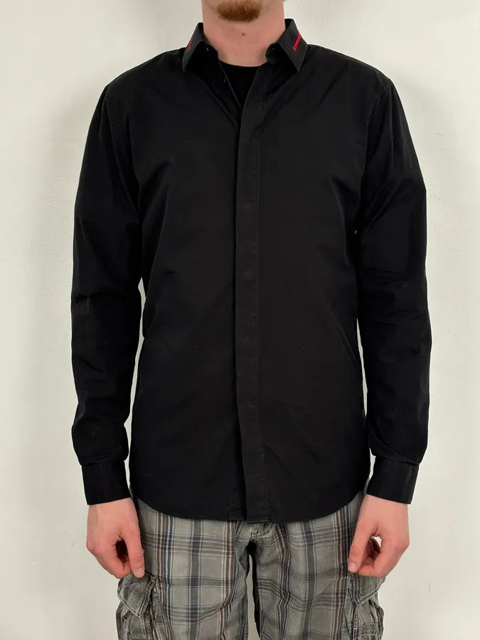 SS2015 Givenchy Black Mafia Red Stars Shirt by Riccardo Tisci wysxWJs 1