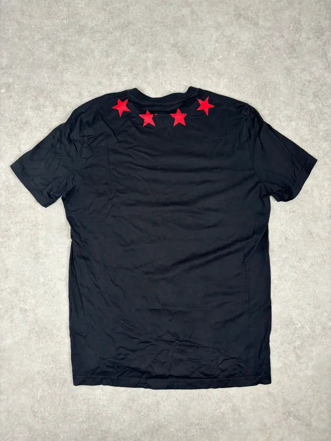 SS2015 Givenchy Black Red Stars T-Shirt by Riccardo Tisci QQeLcag 4