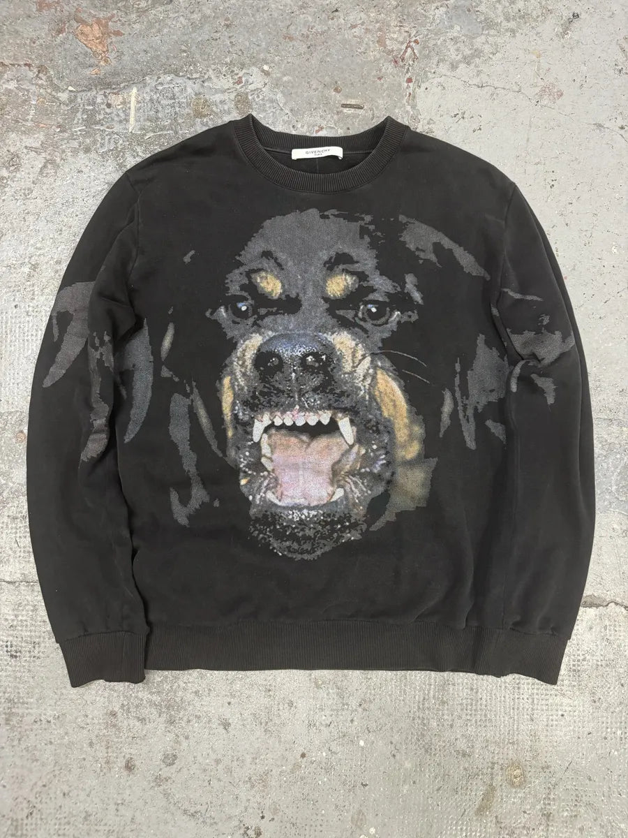 SS2015 Givenchy Black Rottweiler Sweater by Riccardo Tisci oOjBQVJ 0