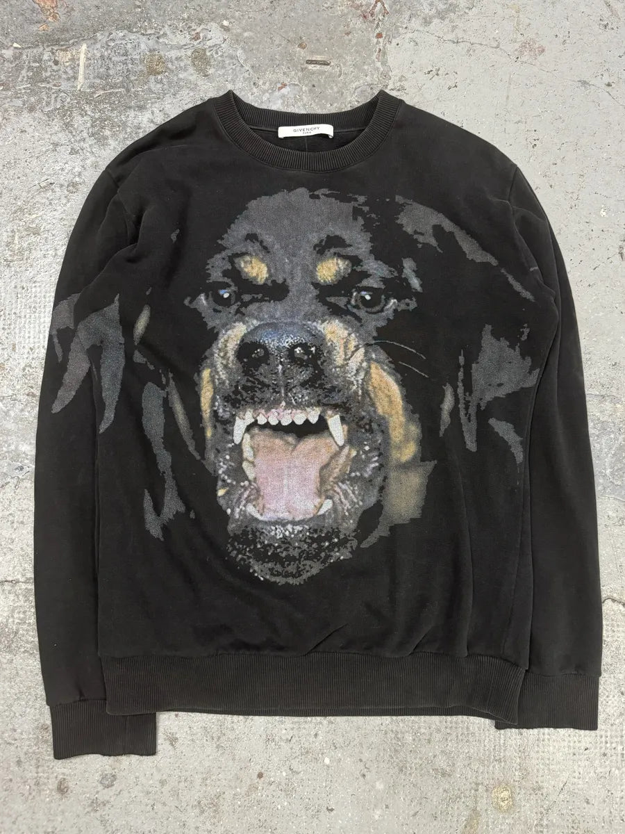 SS2015 Givenchy Black Rottweiler Sweater by Riccardo Tisci oOjBQVJ 4