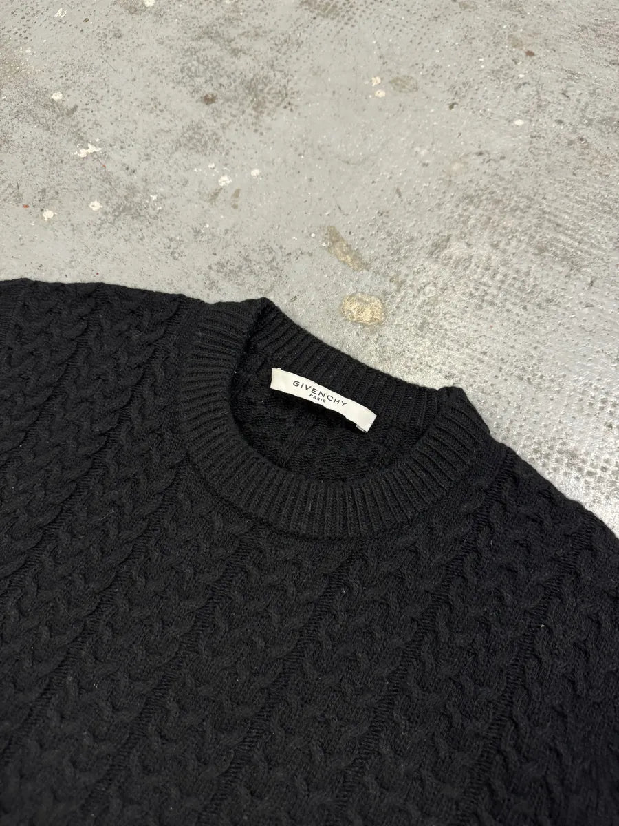 SS2015 Givenchy Black Wool Sweater by Riccardo Tisci borReDW 6