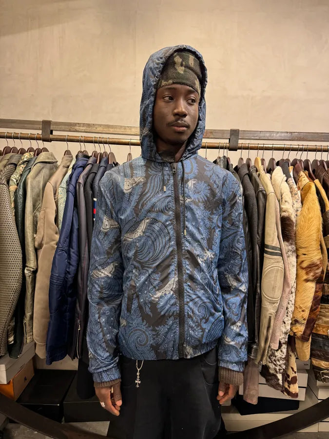 SS2015 Givenchy Blue Presley Galaxy Light Jacket by Riccardo Tisci gdWUedG 0