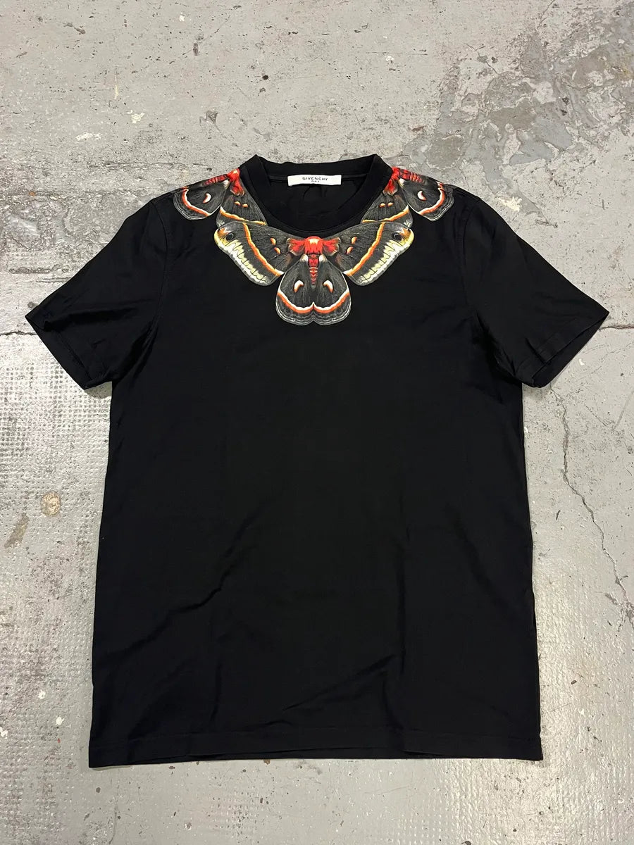 SS2015 Givenchy Butterfly Neck Black T-Shirt by Riccardo Tisci MAtkWbE 0