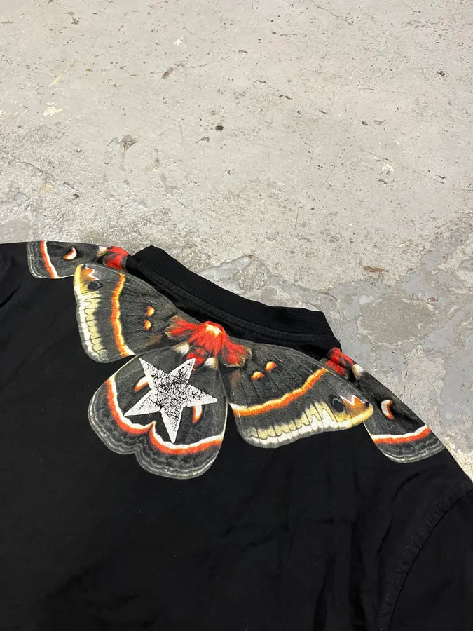 SS2015 Givenchy Butterfly Neck Black T-Shirt by Riccardo Tisci MAtkWbE 5