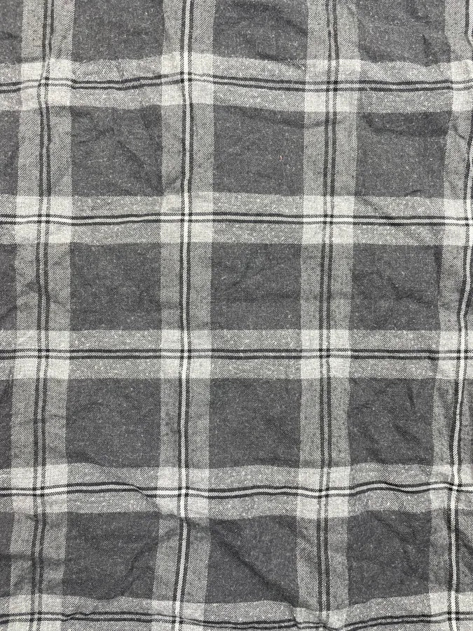 SS2015 Givenchy Grey & Black Star Plaid Shirt by Riccardo Tisci kinTsCj 7