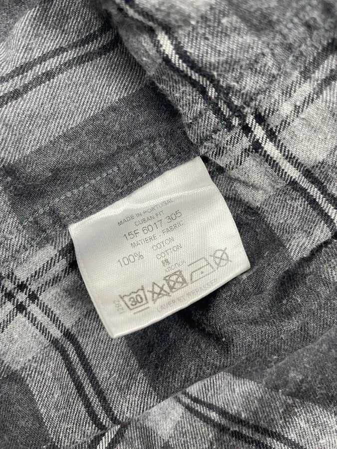 SS2015 Givenchy Grey & Black Star Plaid Shirt by Riccardo Tisci kinTsCj 8