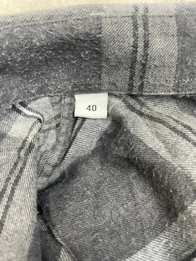 SS2015 Givenchy Grey & Black Star Plaid Shirt by Riccardo Tisci kinTsCj 9