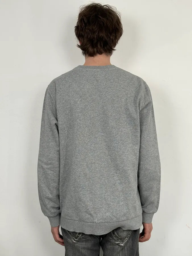 SS2015 Givenchy Grey Abstract Human Crewneck Sweater by Riccardo Tisci XzNtSyV 2