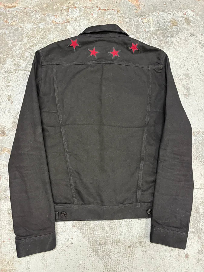 SS2015 Givenchy Red Stars Black Trucker Jacket by Riccardo Tisci OzMTpvt 5