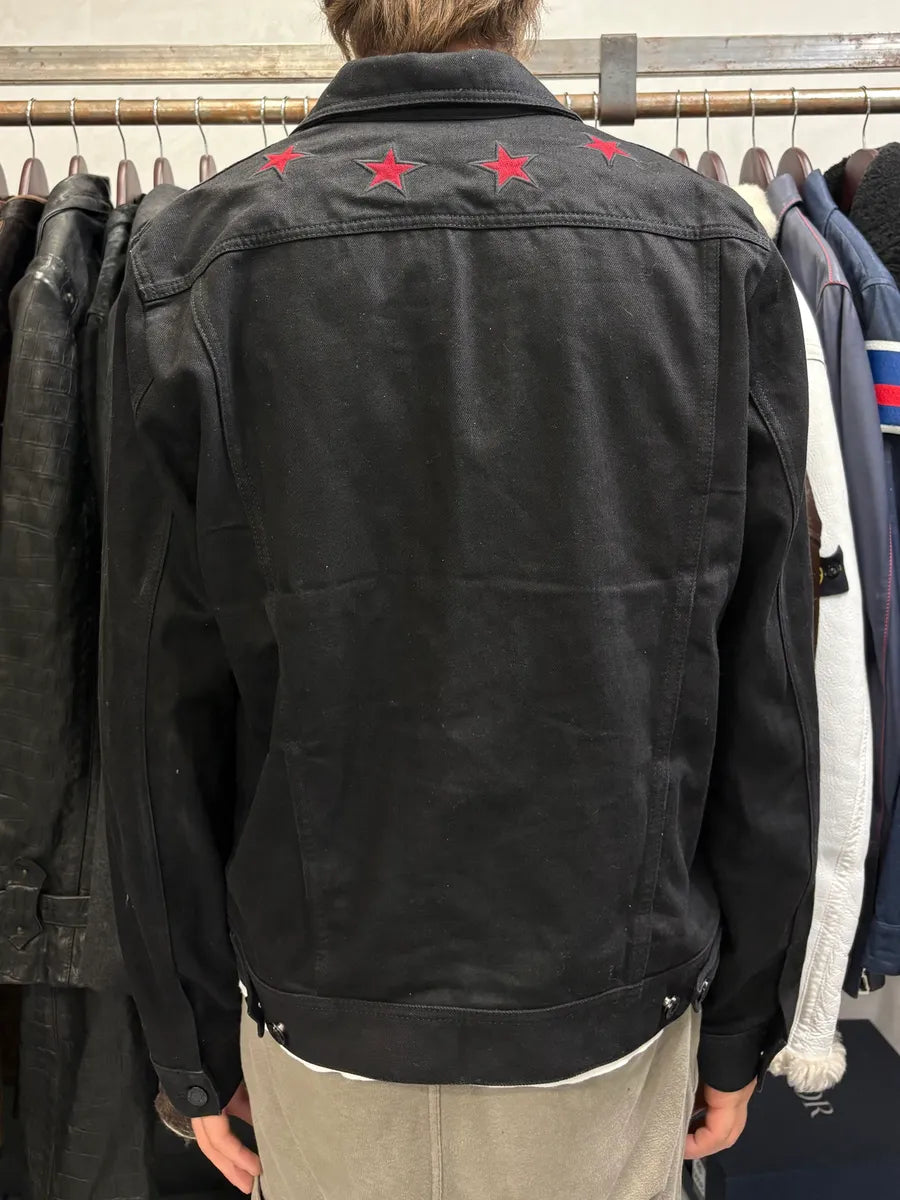 SS2015 Givenchy Red Stars Black Trucker Jacket by Riccardo Tisci OzMTpvt 2