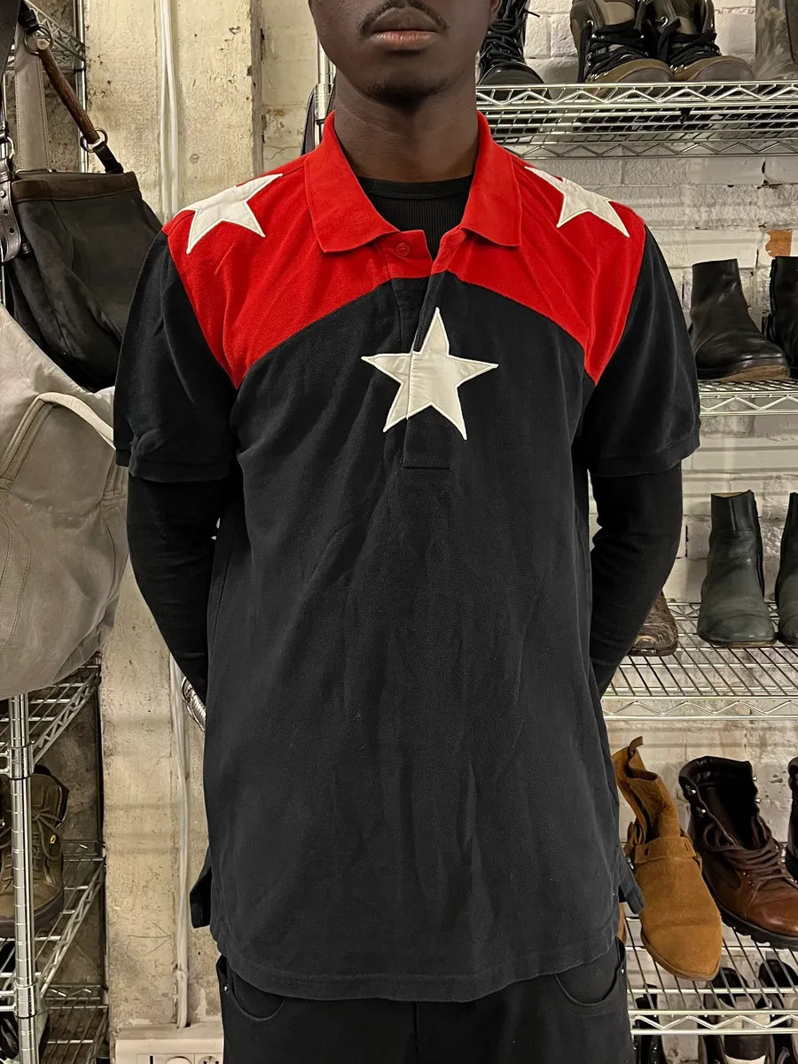 SS2015 Givenchy Sample Black Star Polo Shirt by Riccardo Tisci qJhSNLr 1