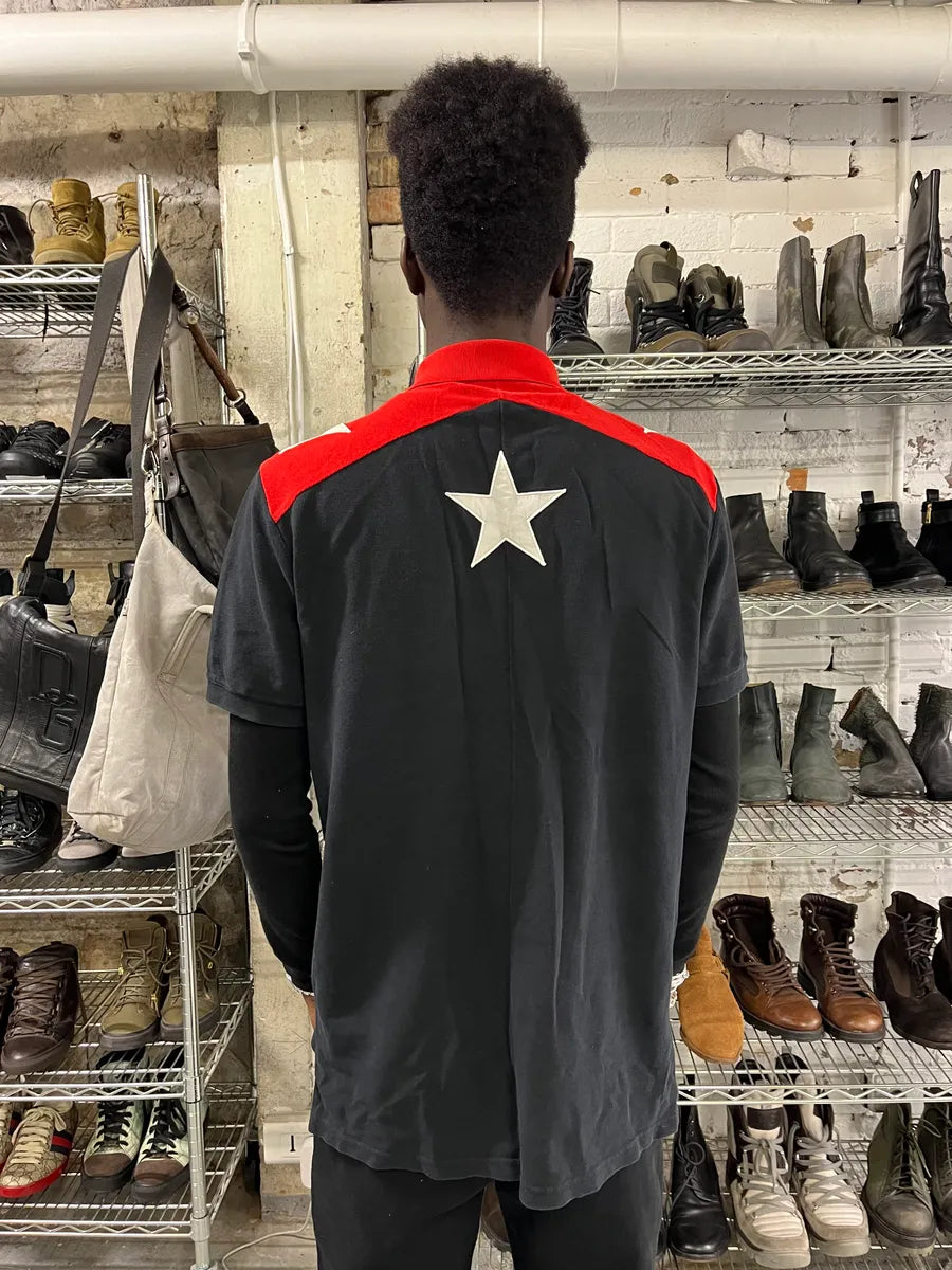 SS2015 Givenchy Sample Black Star Polo Shirt by Riccardo Tisci JIysqDq 2