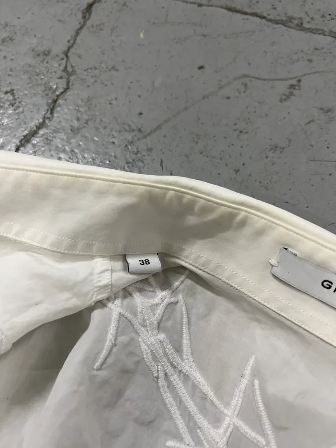 SS2015 Givenchy Spikes Embroidered White Shirt by Riccardo Tisci CcnwIRu 10