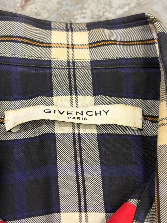 SS2015 Givenchy Tartan Red Lines Shirt FbtuJCc 8