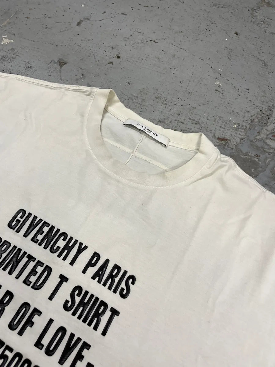 SS2015 Givenchy War of Love White Cotton T-Shirt rGAUqDk 4