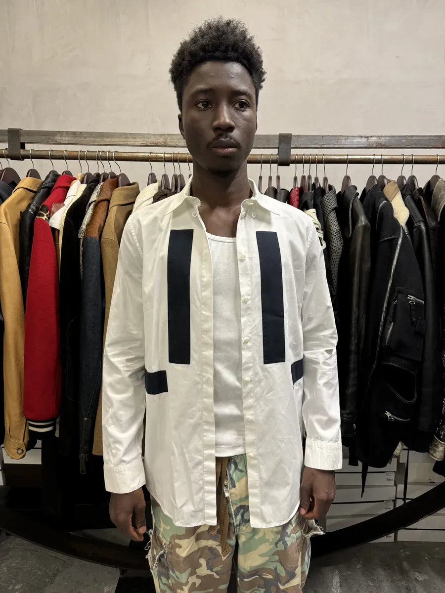 SS2015 Givenchy White & Black Contemporary Sample Shirt MDSlZhG 1