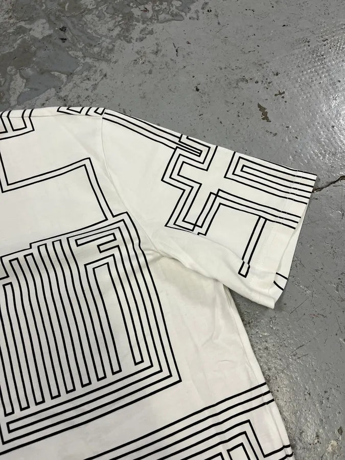 SS2015 Givenchy White Cross T-Shirt by Riccardo Tisci HTDvnFX 4