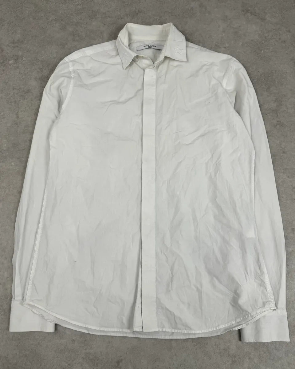 SS2015 Givenchy White Stars Shirt by Riccardo Tisci JWyulWw 3