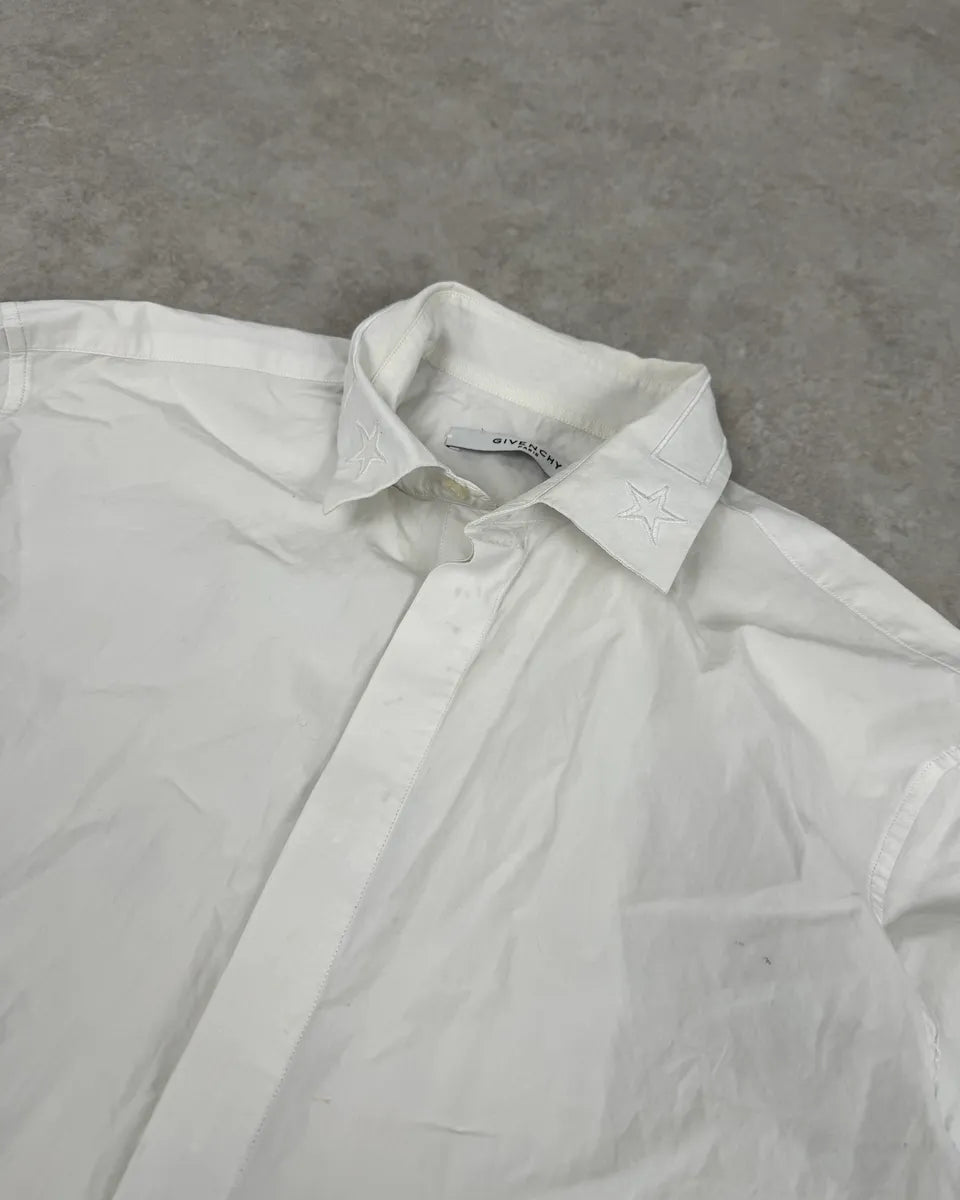 SS2015 Givenchy White Stars Shirt by Riccardo Tisci JWyulWw 5