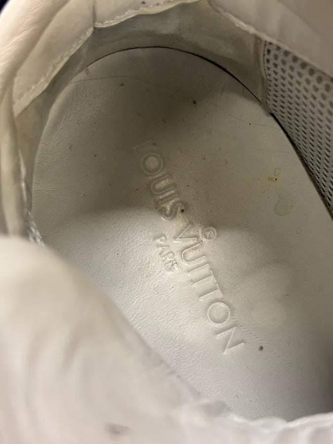 SS2015 Louis Vuitton Navy Trail Blazers Knit Strap Sneakers KXOuGHO 9