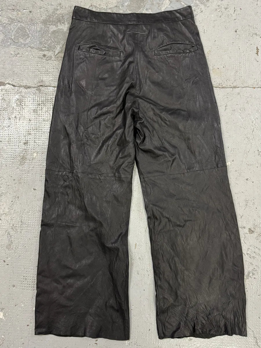 SS2015 Maison Margiela Black Leather Pants jzZcVcN 0