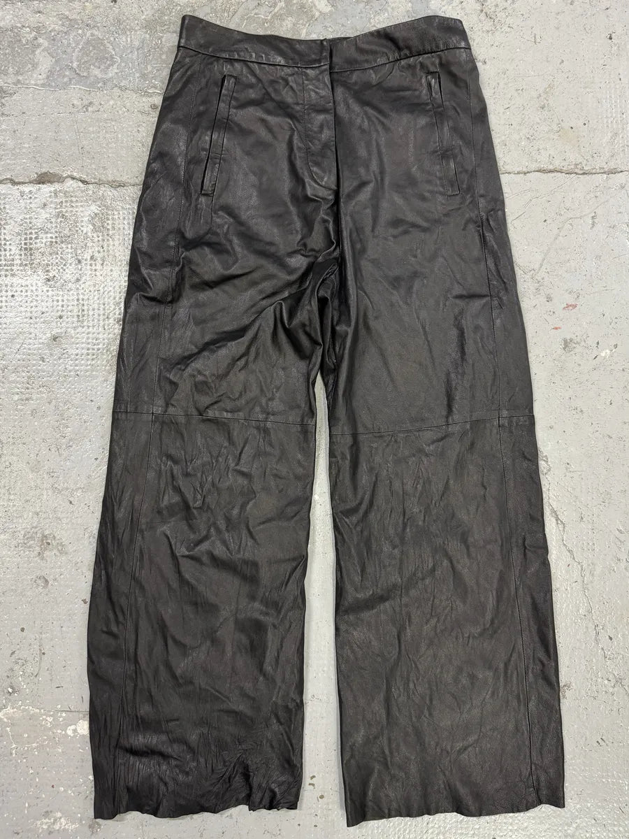 SS2015 Maison Margiela Black Leather Pants jzZcVcN 1