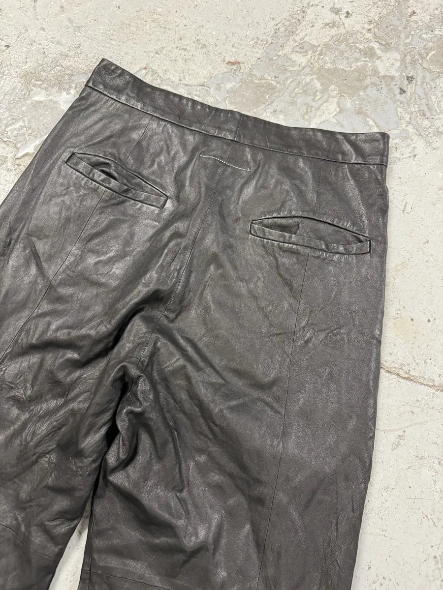 SS2015 Maison Margiela Black Leather Pants jzZcVcN 3