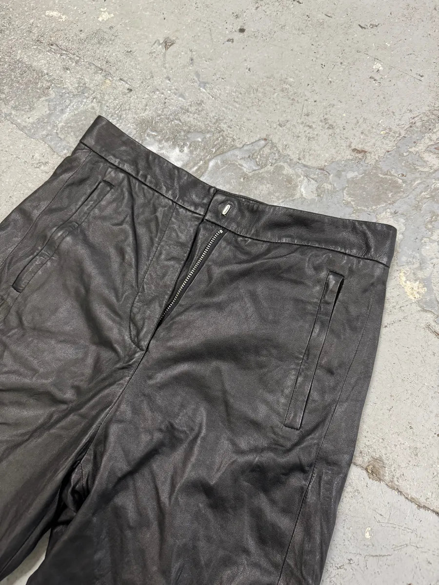 SS2015 Maison Margiela Black Leather Pants jzZcVcN 4